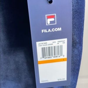 Fila blue velvet jogger NWT